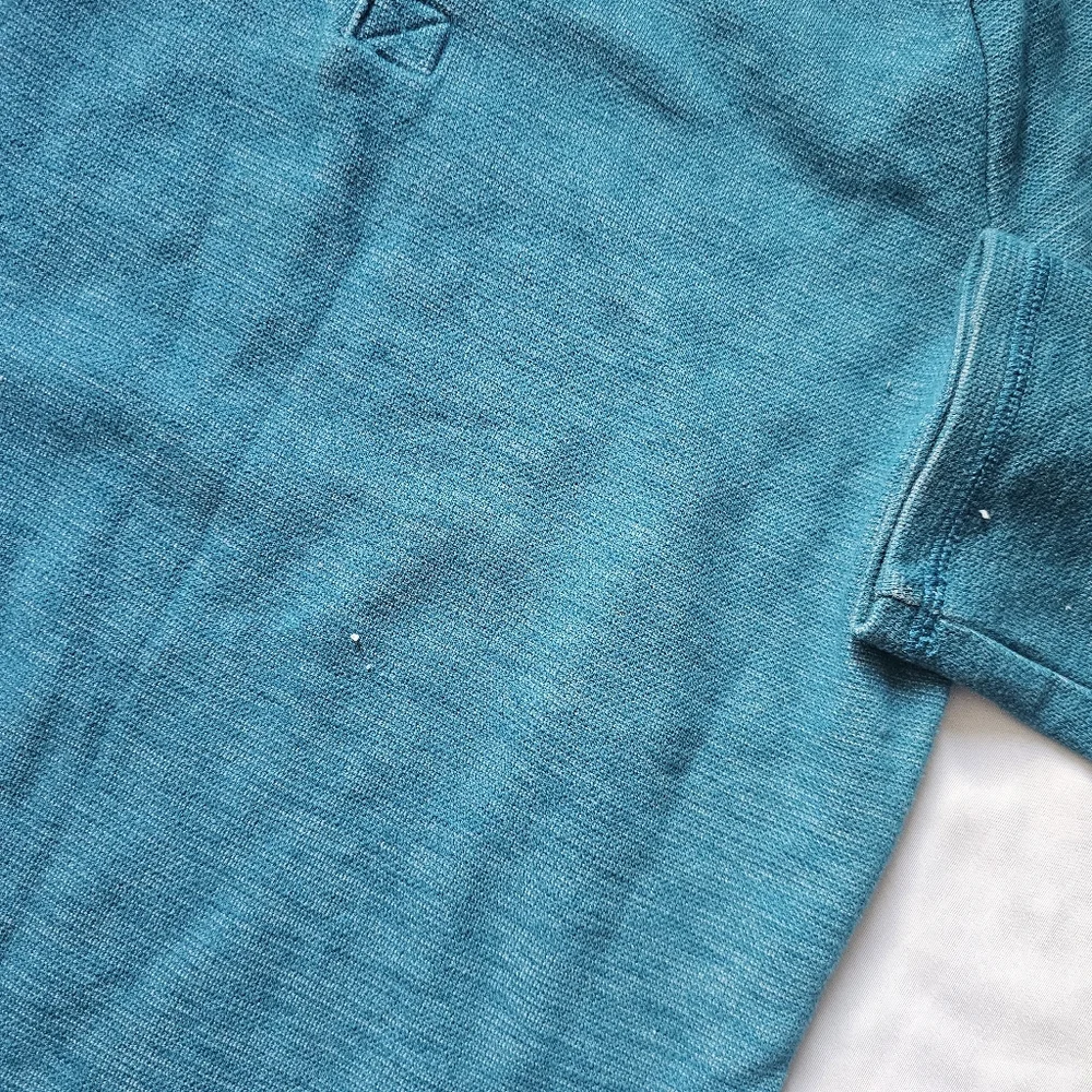 Cat & Jack Kids' Long-Sleeve Teal Waffle-Knit Henley Shirt- Large 12/14